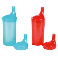 Drinkbeker met tuit 250 ml- Rood